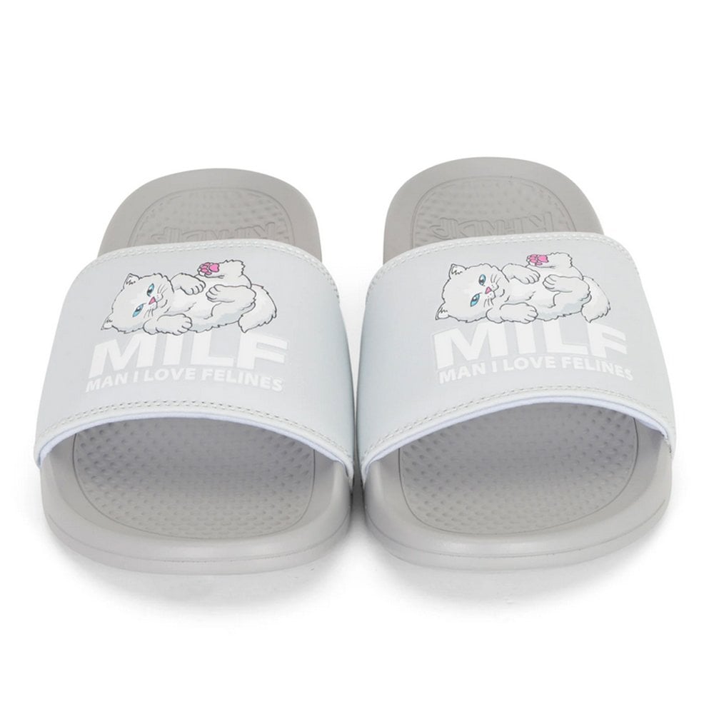 Man I Love Felines Slides - Grey