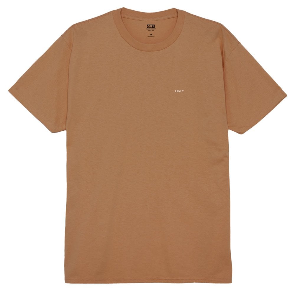 Geometric Power Canvas T-Shirt - Brown Sugar
