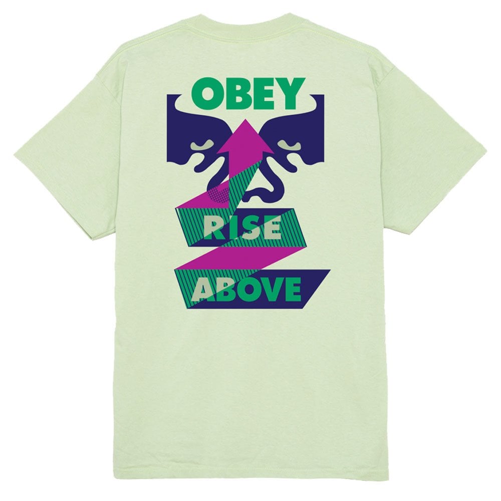 Rise Above Ribbon T-Shirt  - Cucumber