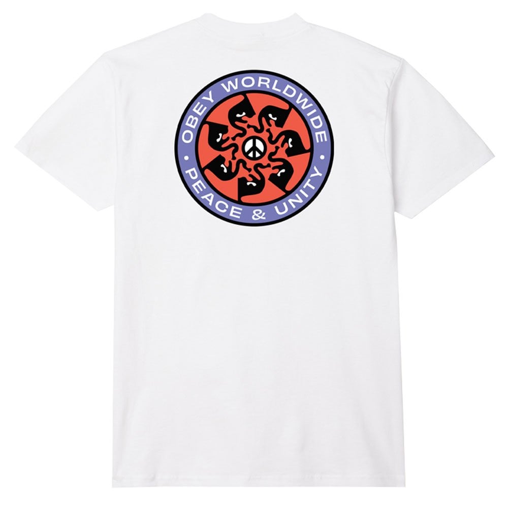 Peace Wheel T-Shirt  - White