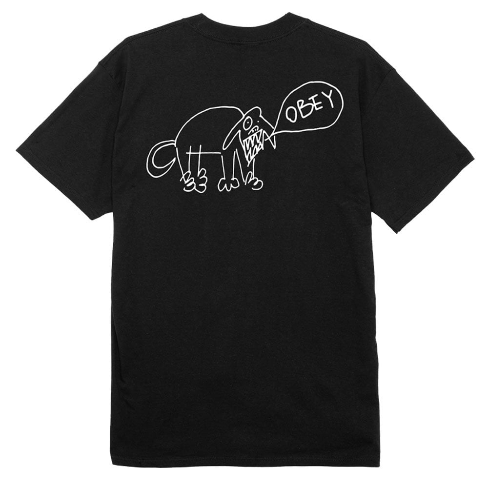 Angry Dog T-Shirt  - Black