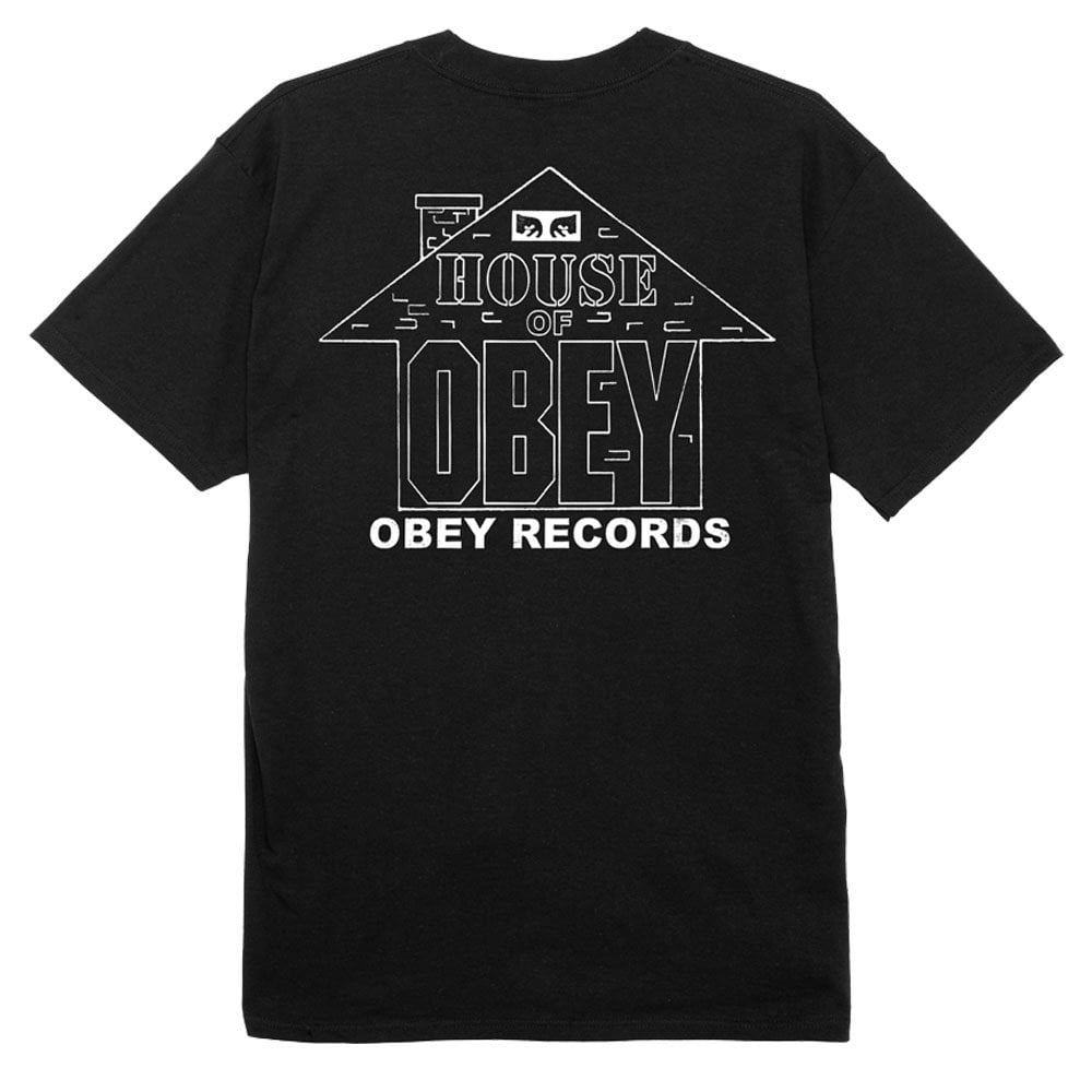 House Records T-Shirt  - Black