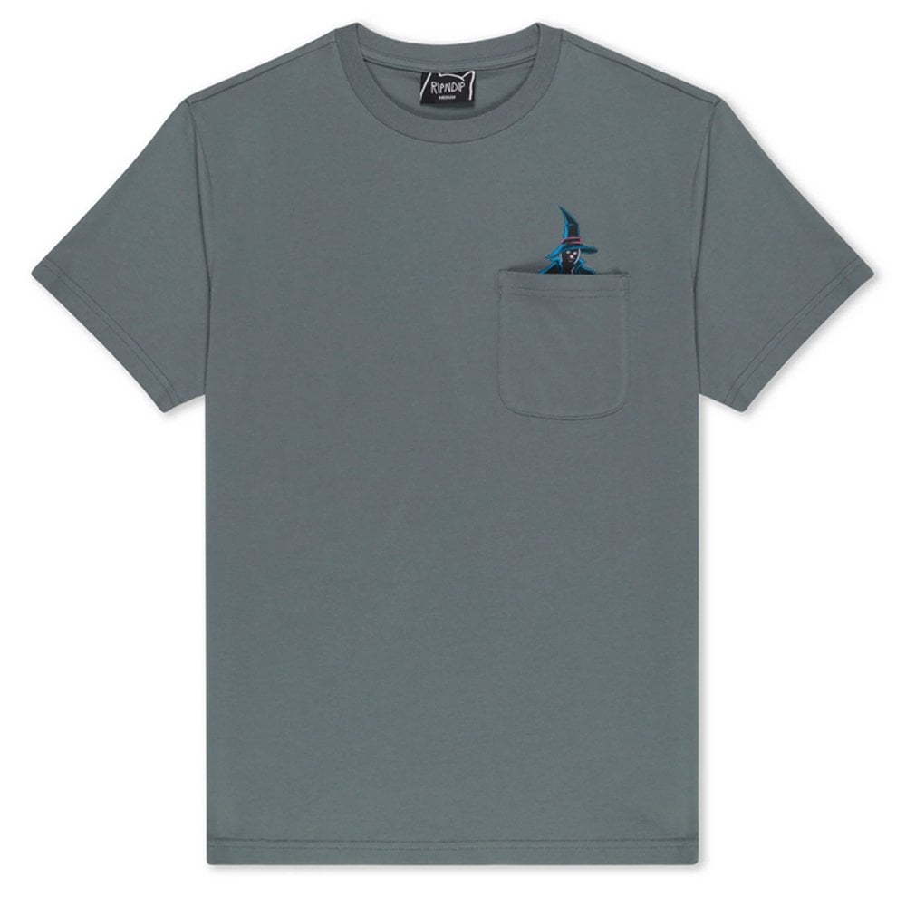 Jermie Witch Pocket T-Shirt - Charcoal