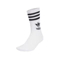3 Stripe Crew Sock 6 Pack - White