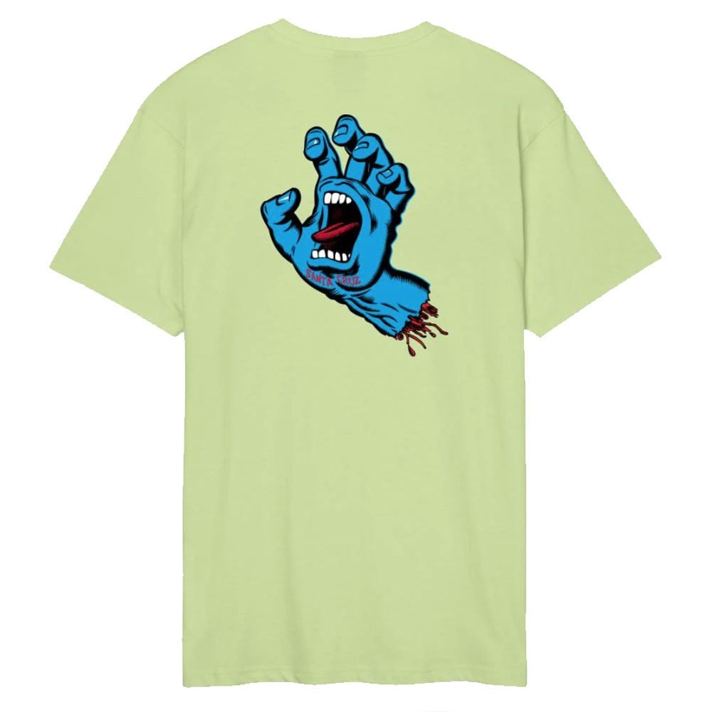 Screaming Hand Chest T-Shirt - Matcha