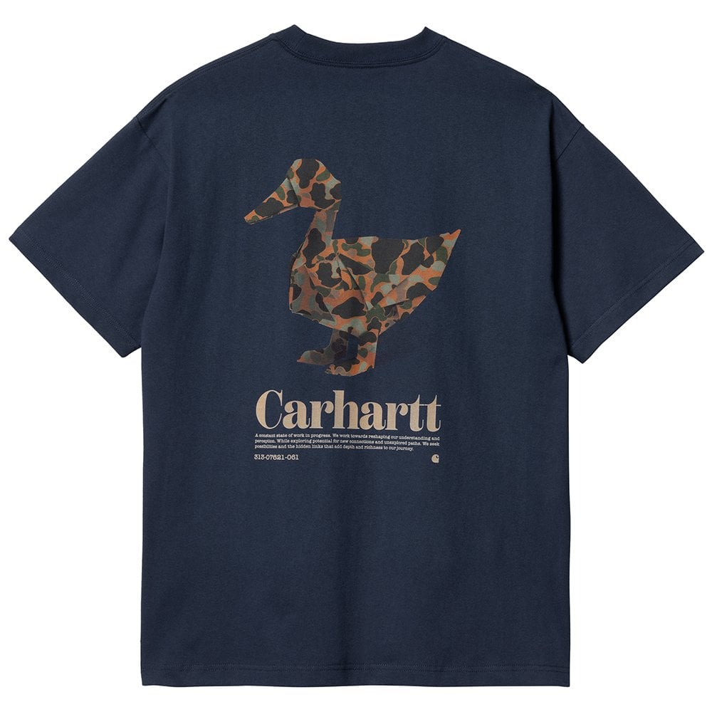 Fold Duck T-Shirt - Airforce Blu