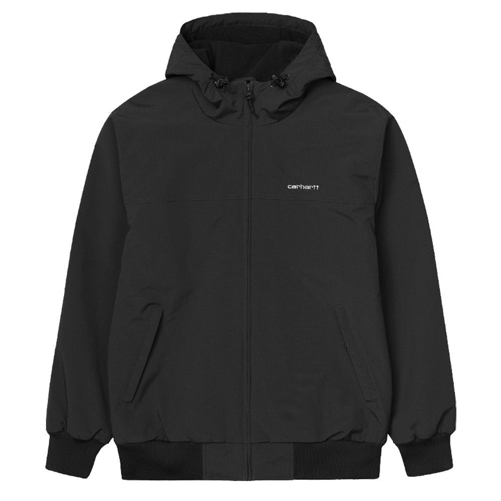 Hooded Sail Jacket - Black/White