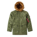 N3B VF59 Parka Coat - Olive