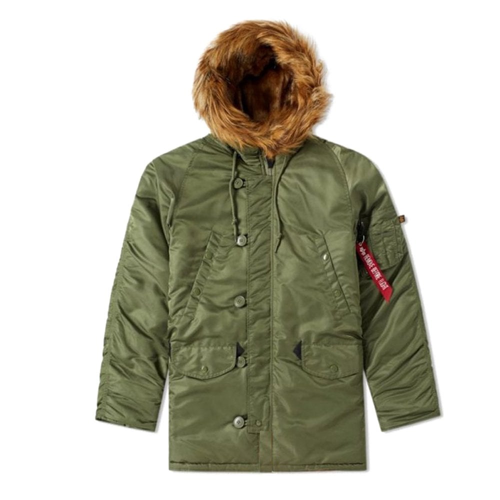 N3B VF59 Parka Coat - Olive