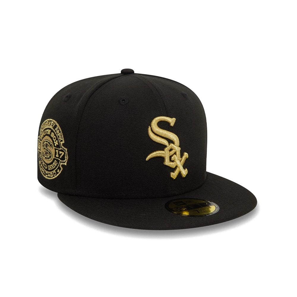 Cooperstown Metallic 59FIFTY Fitted Cap - Blk/Gold Chi