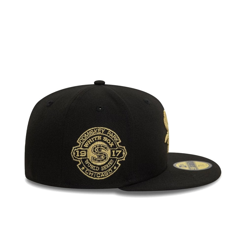Cooperstown Metallic 59FIFTY Fitted Cap - Blk/Gold Chi