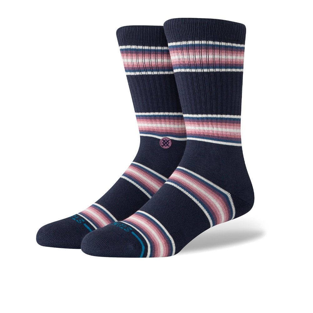 Hill Top Crew Socks - Navy