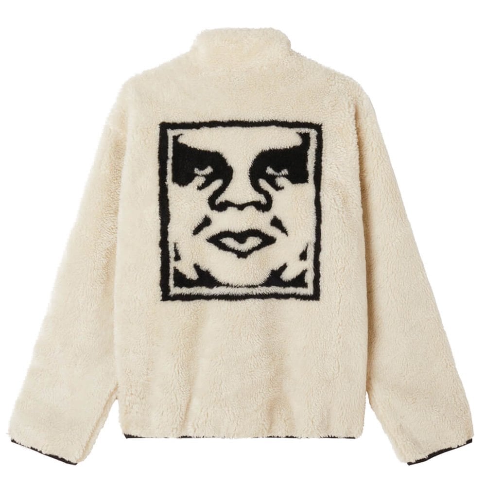 Icon Face Sherpa Jacket - Unbleached