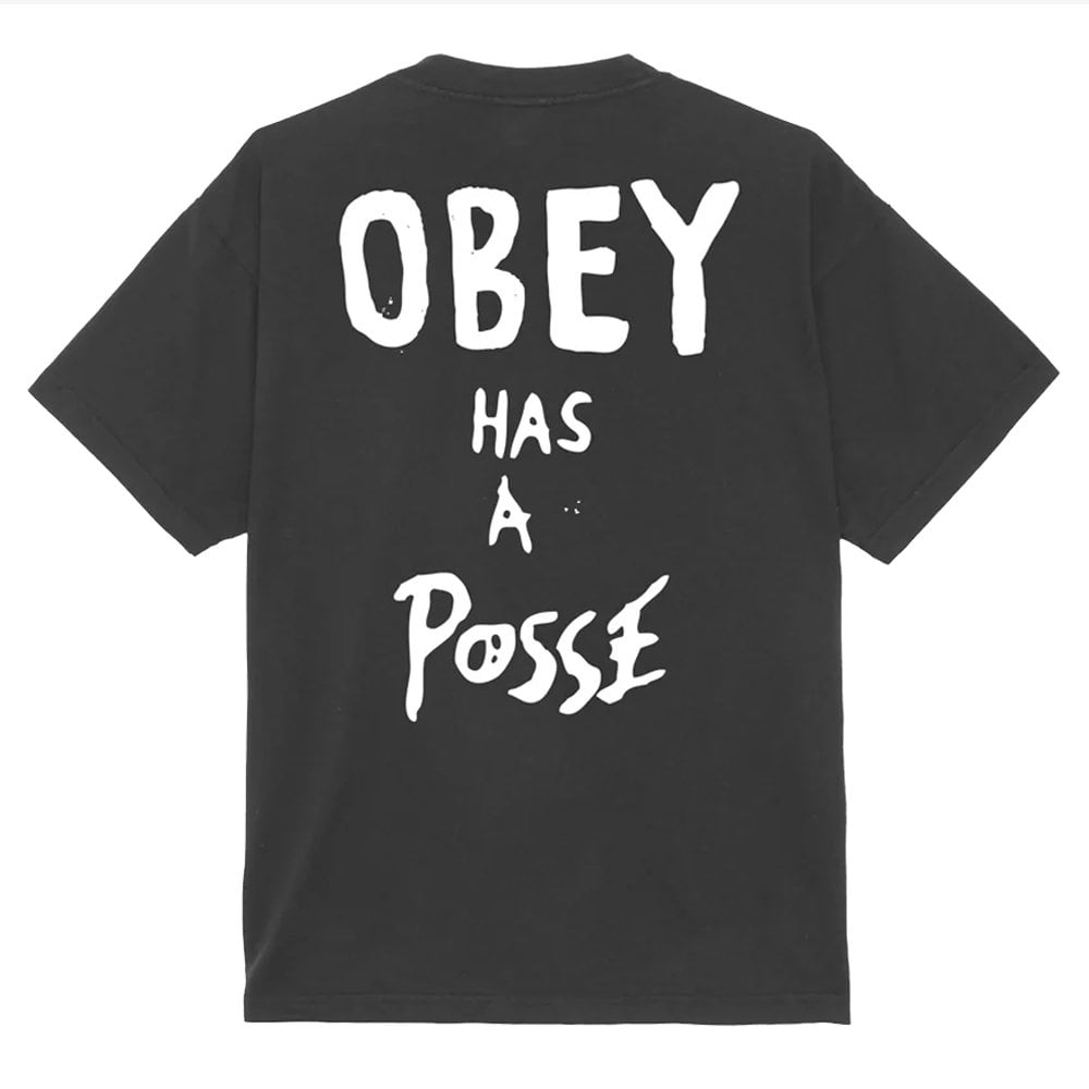 Obey Has a Posse Tee - Vintage Blk
