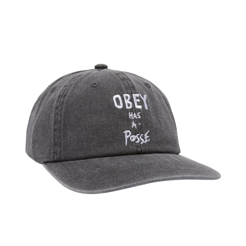 Pigment Posse 6 Panel Snapback Cap - Black