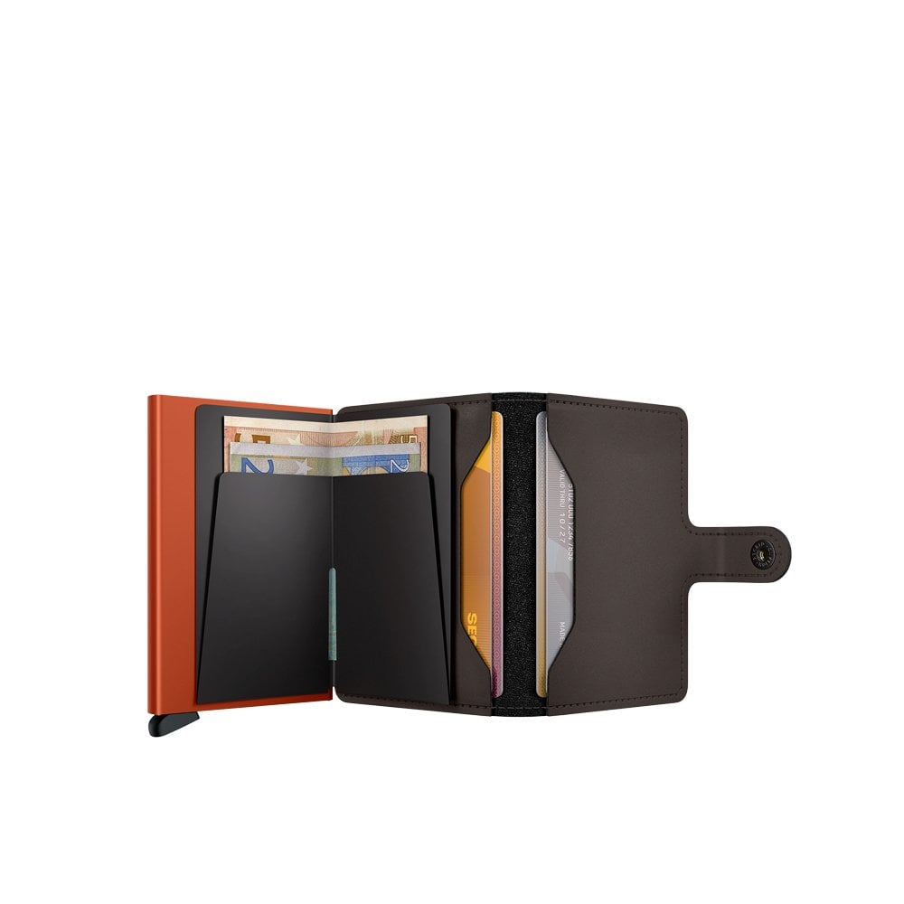 Mini Wallet Matte - Truffle/Oran