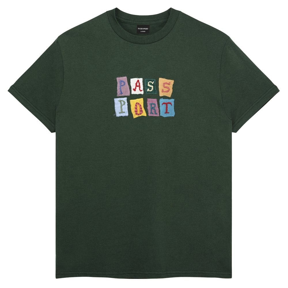 Patchwork T-Shirt - Forest Green