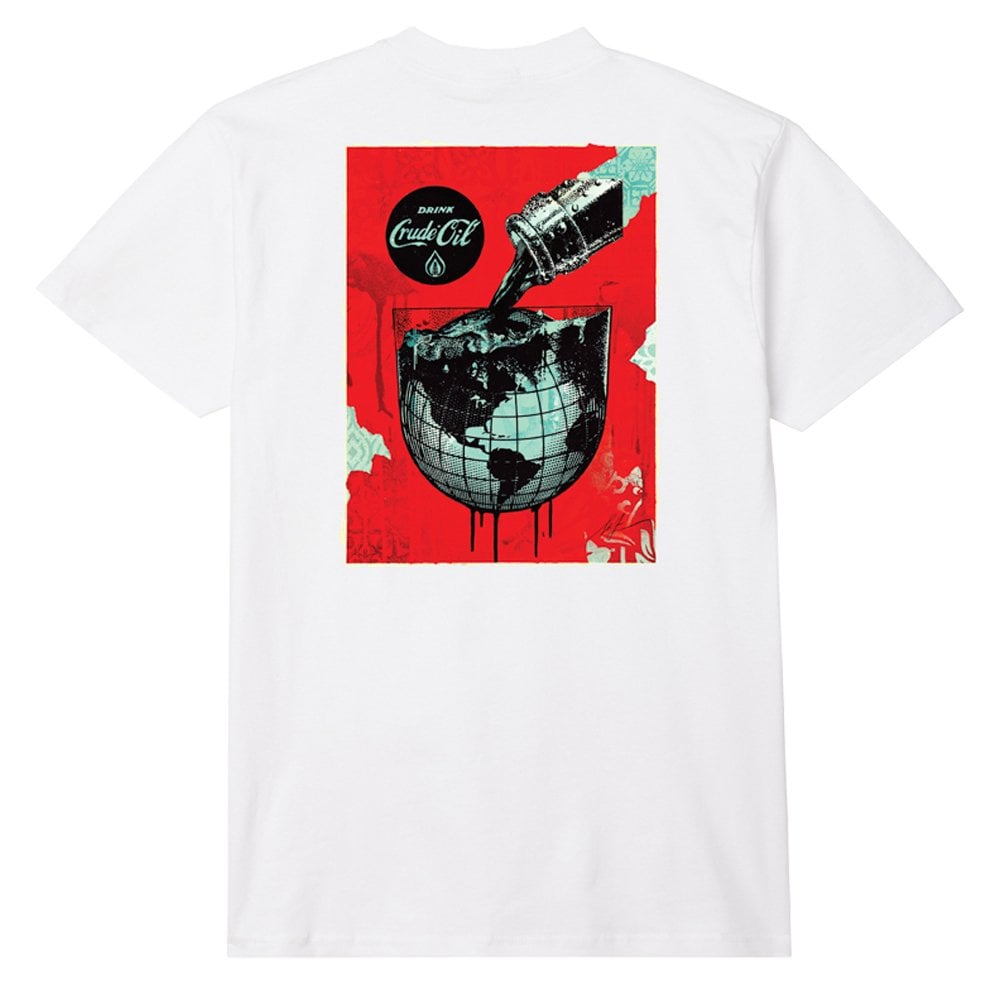 Drink Crude Oil Cup Tee - White