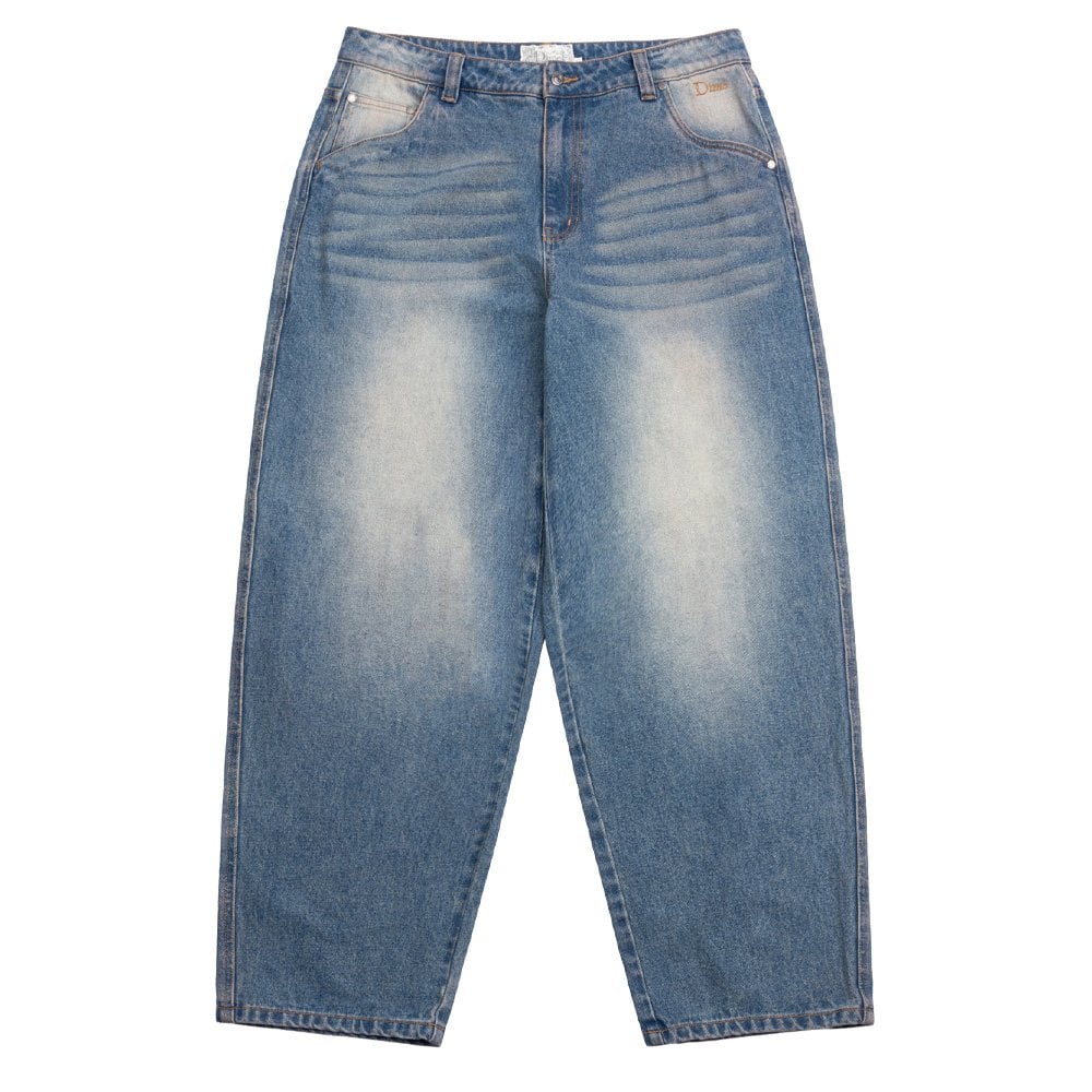 Classic Baggy Denim Pants - Sand Indigo