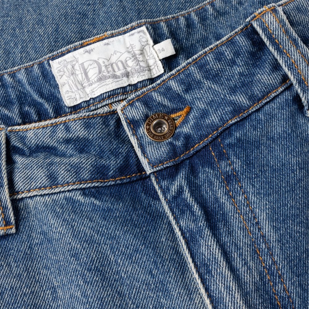 Classic Baggy Denim Pants - Sand Indigo