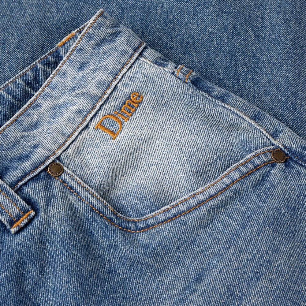 Classic Baggy Denim Pants - Sand Indigo