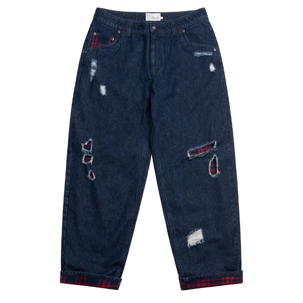 Secret Baggy Denim Pants - Indigo