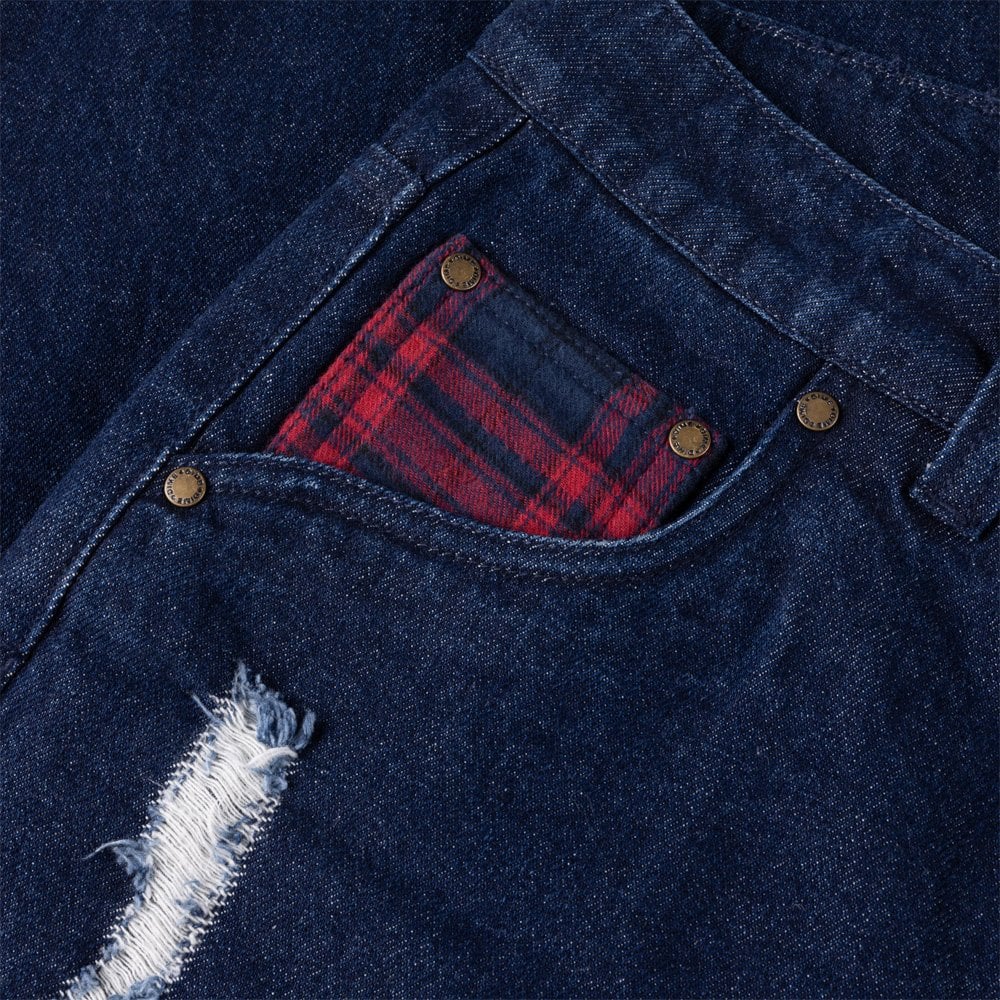 Secret Baggy Denim Pants - Indigo