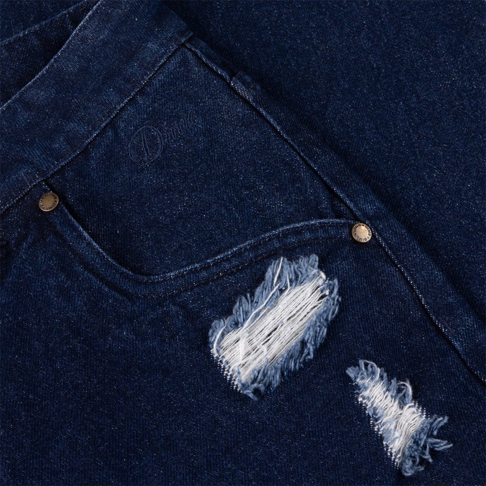 Secret Baggy Denim Pants - Indigo
