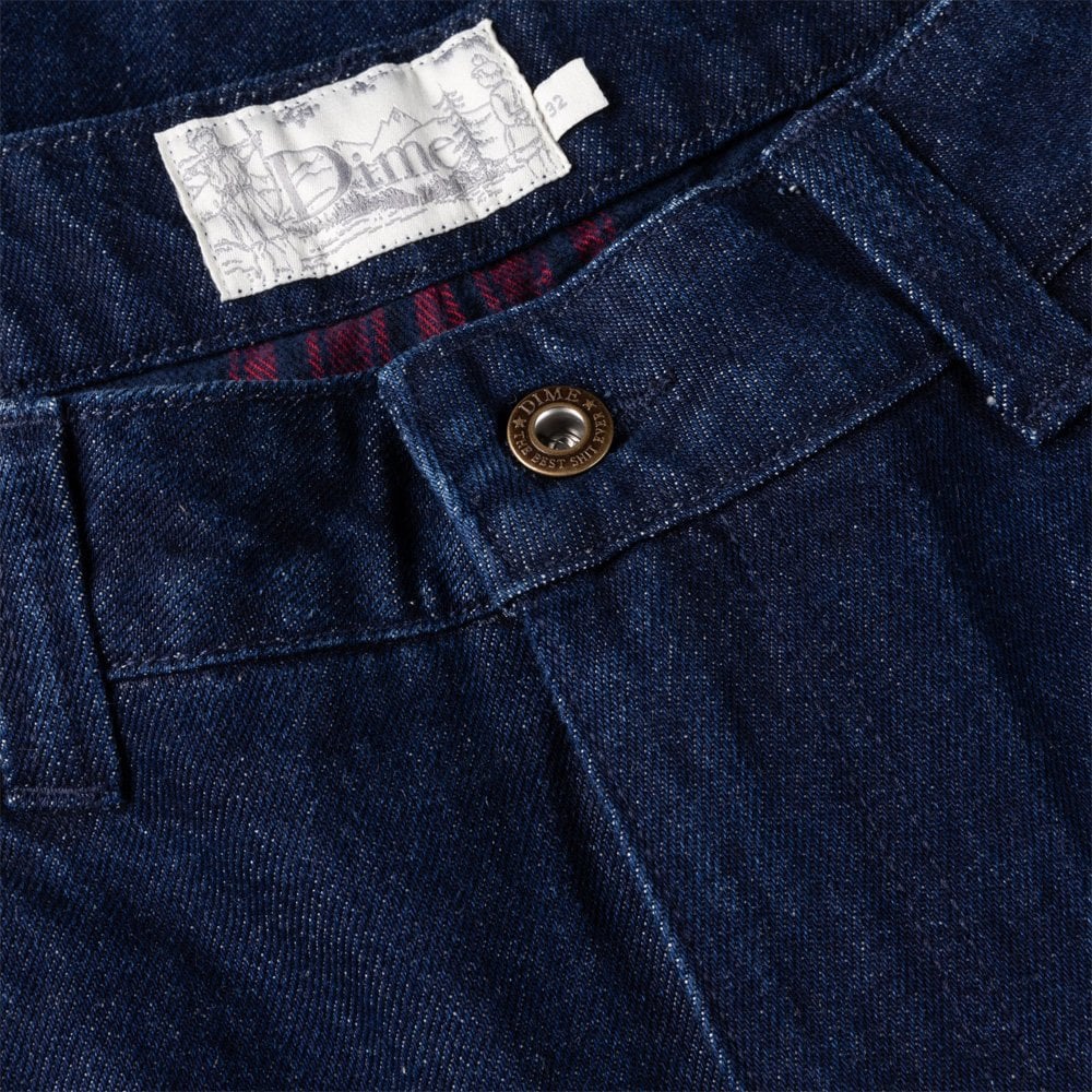 Secret Baggy Denim Pants - Indigo
