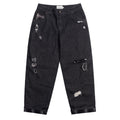 Secret Baggy Denim Pants - Black Washed
