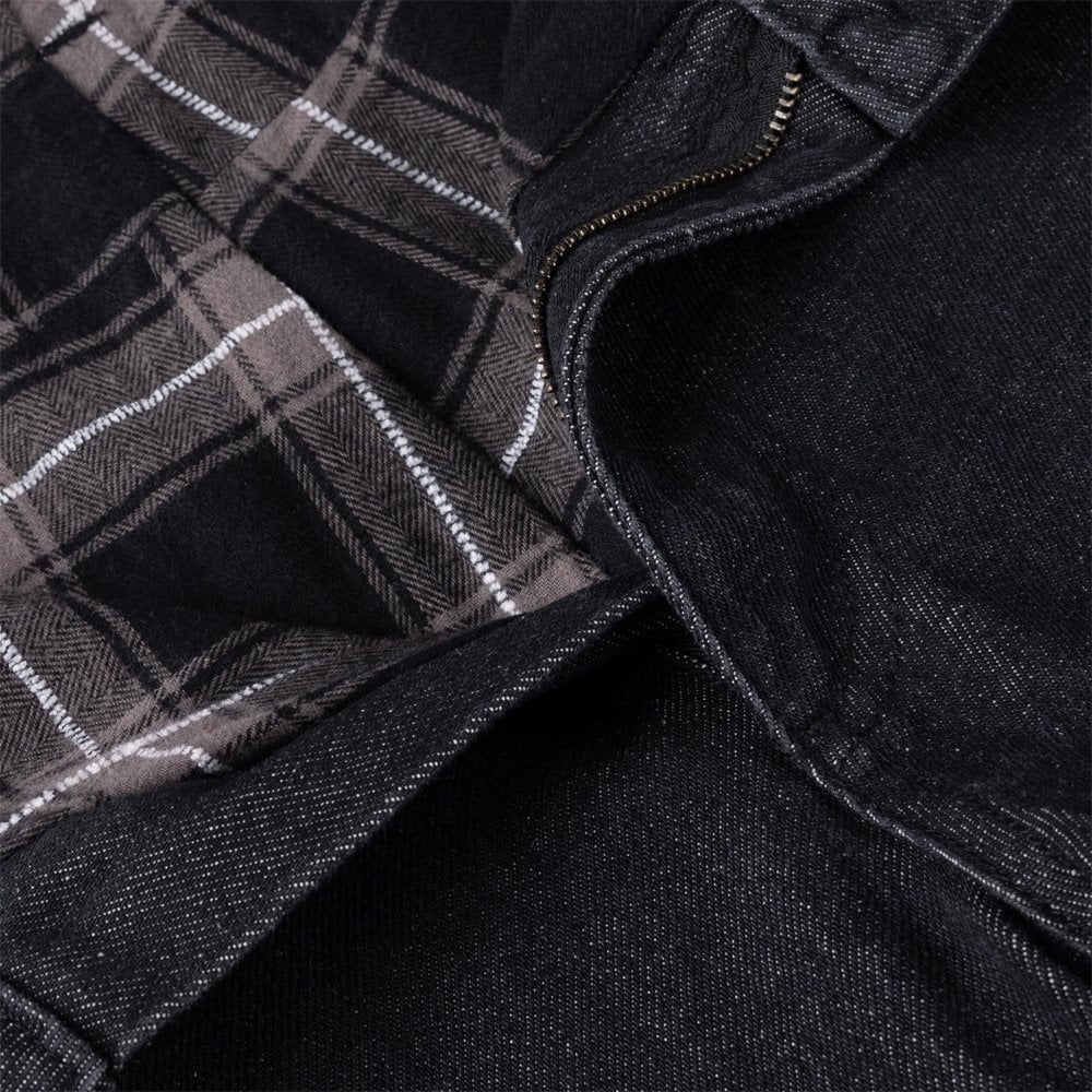 Secret Baggy Denim Pants - Black Washed