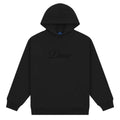 Cursive Chenille Logo Hoodie - Black