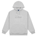 Cursive Chenille Logo Hoodie - Heather Grey