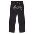 Rhinestone Running Dog Pant  - Black