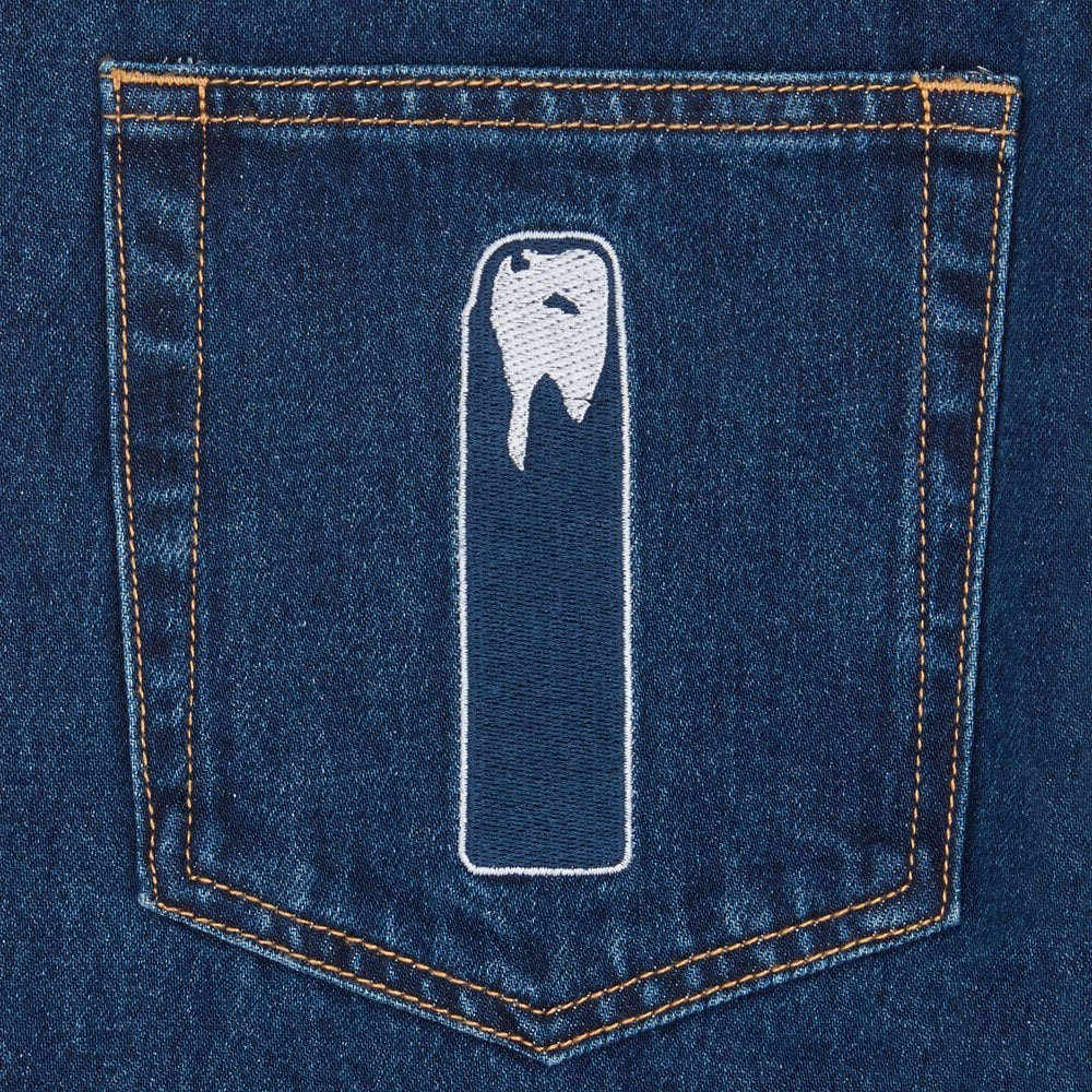 Rhinestone Running Dog Pant  - Indigo