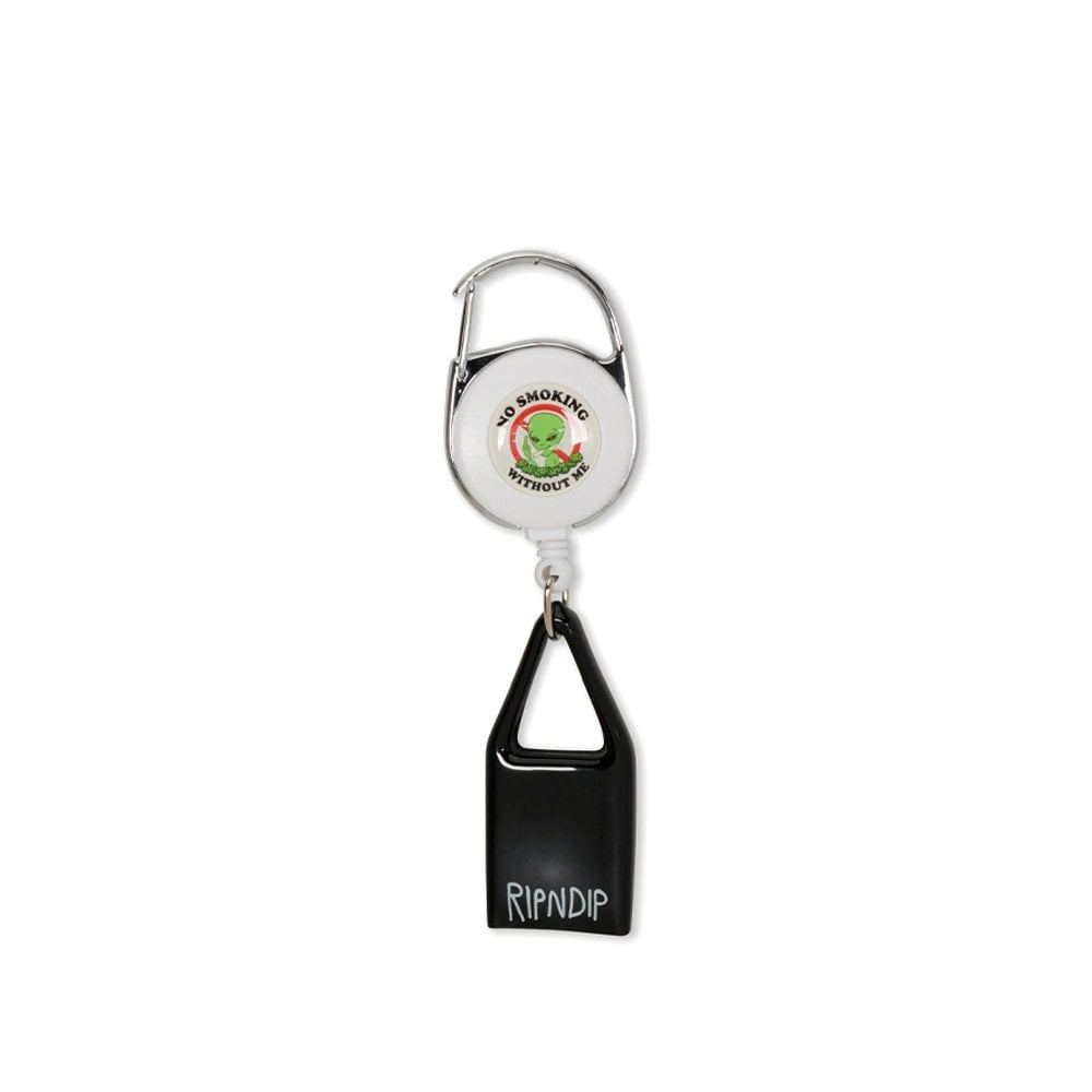Out Here Lighter Leash Keychain - Silver