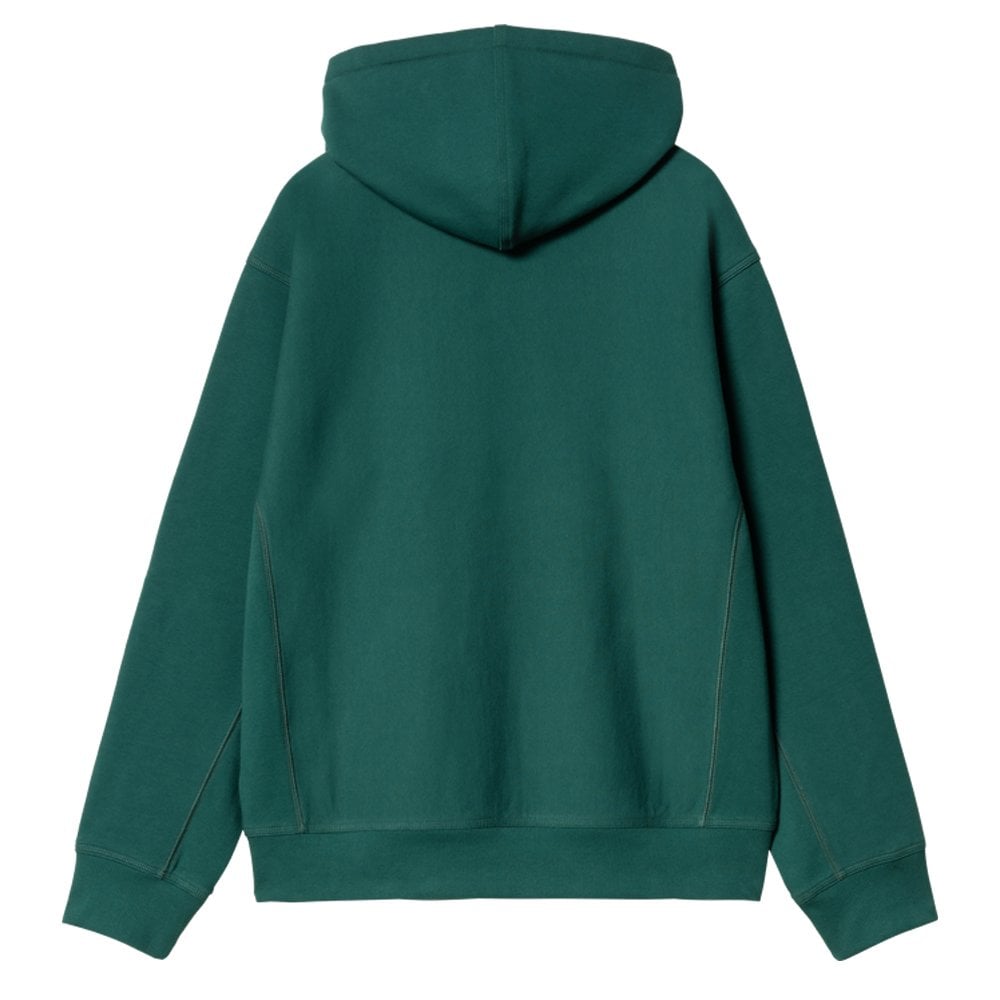 Hooded American Script Sweatshirt - Malachite