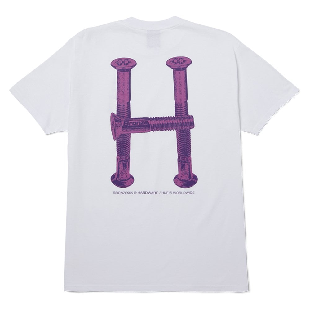 H Bolts Triple Triangle T-Shirt - White
