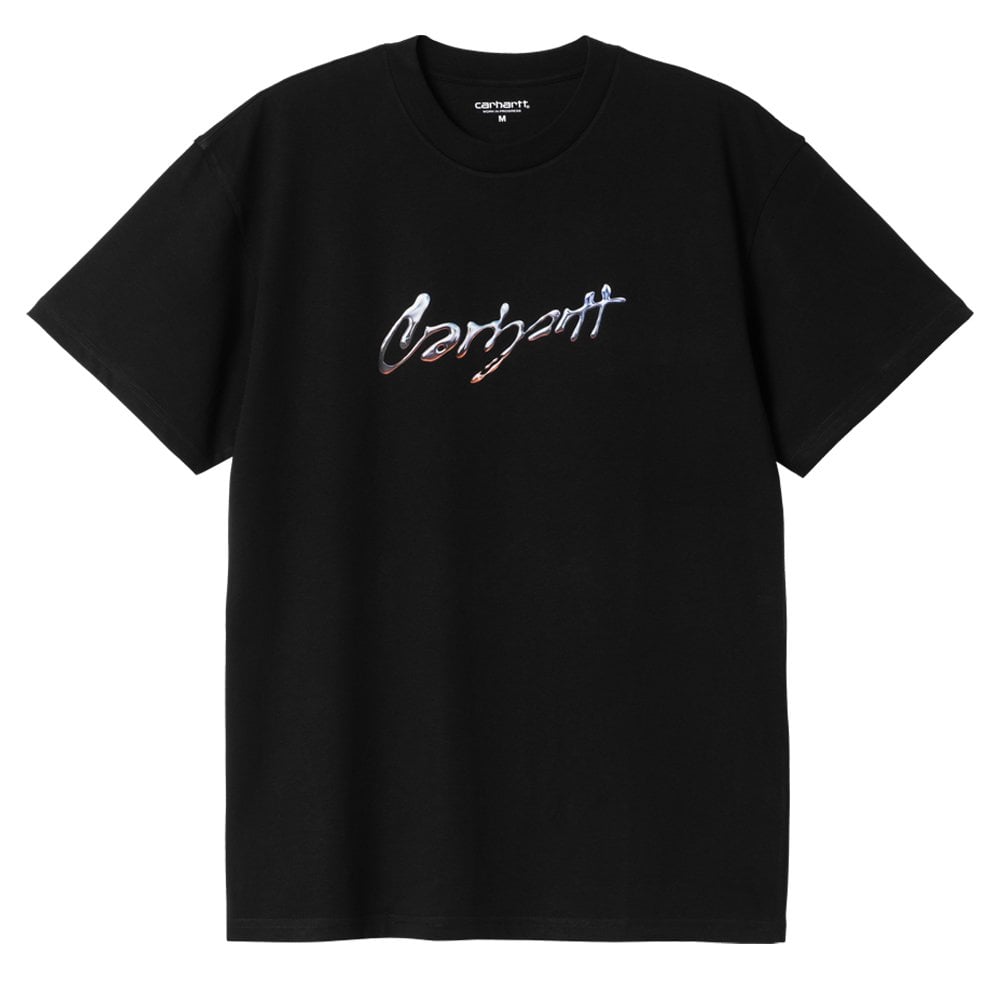 Drip Script T-Shirt - Black