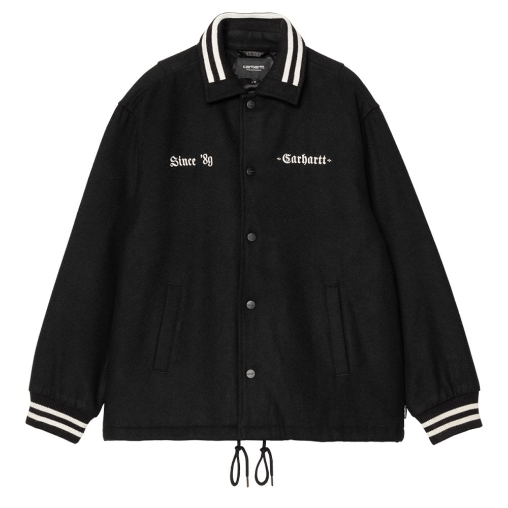 Wool Coach Jacket - Black/Wax