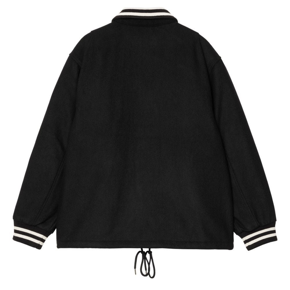 Wool Coach Jacket - Black/Wax