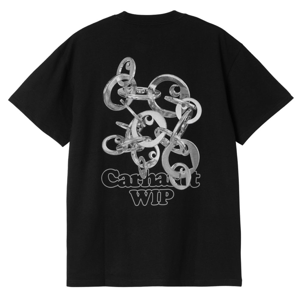 Linked Charms T-Shirt - Black/Silver