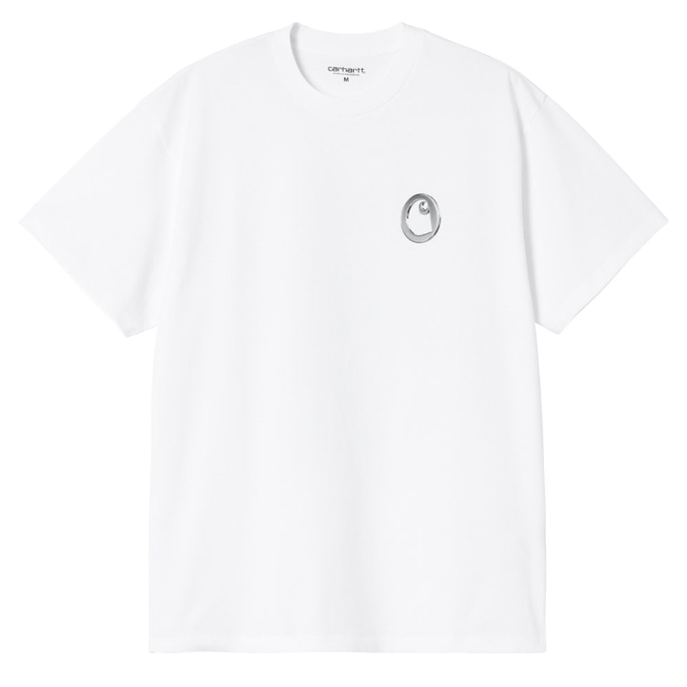 Linked Charms T-Shirt - White/Silver