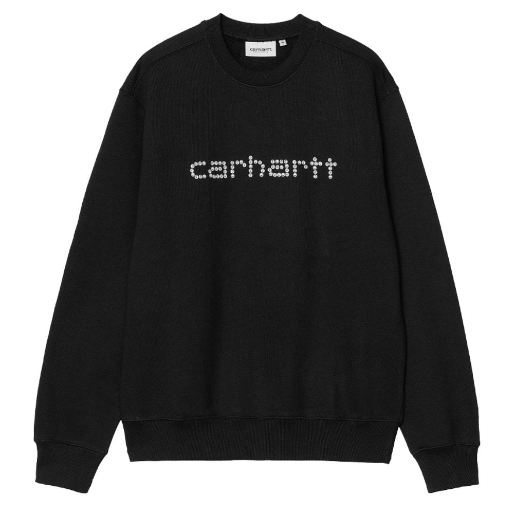 Rivet Script Sweatshirt - Black