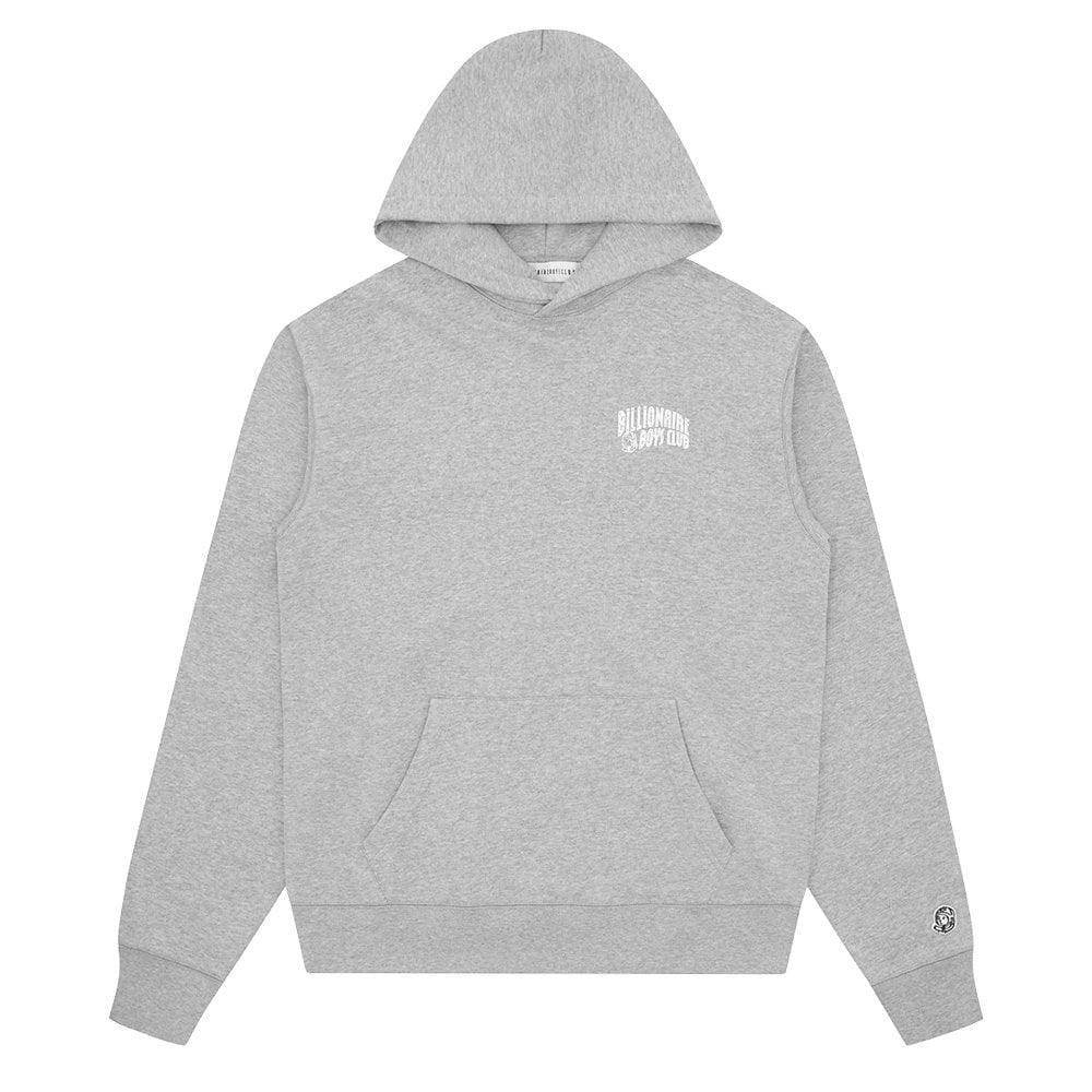 Small Arch Logo Popover Hoodie - Heather Grey