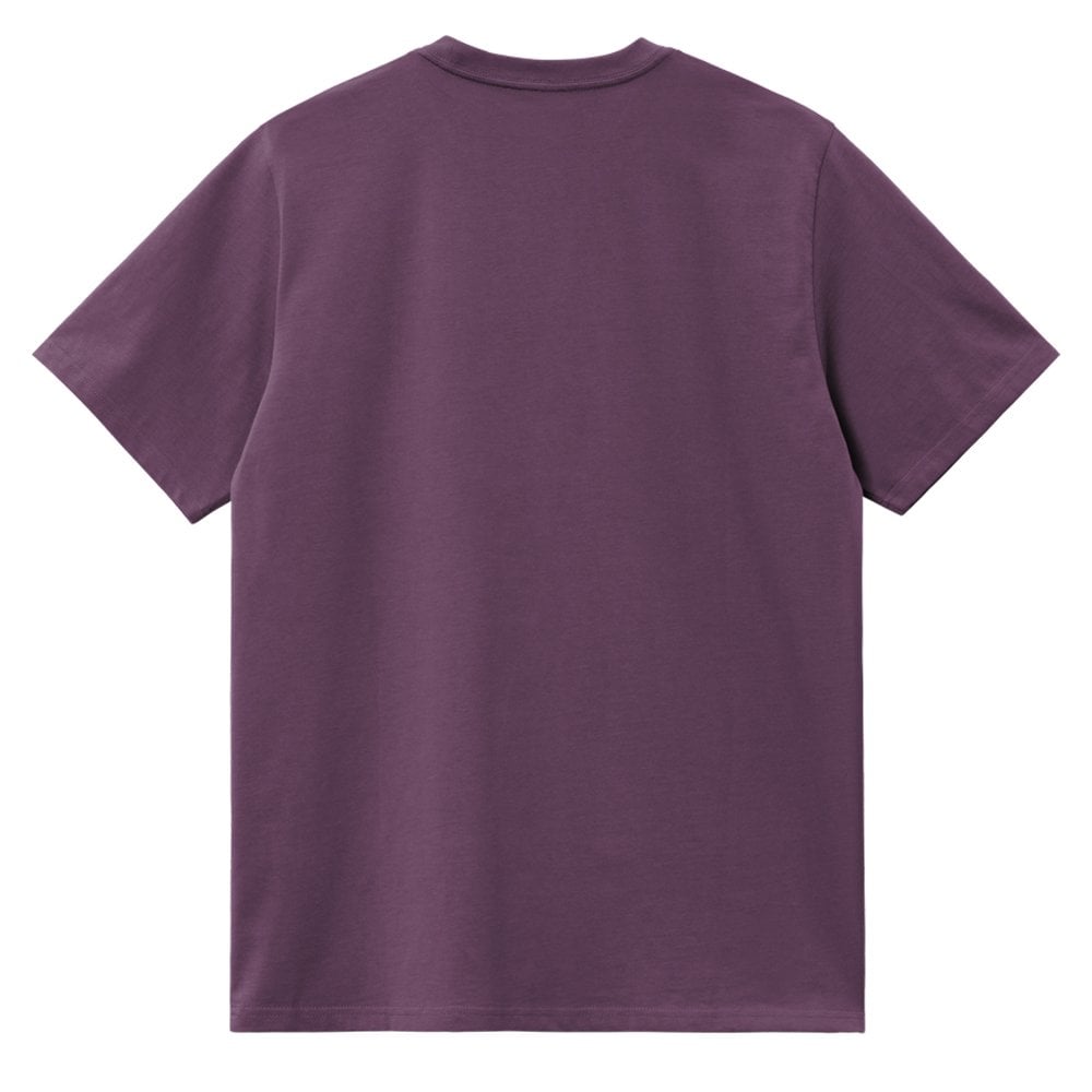 American Script Organic T-Shirt - Huckleberry