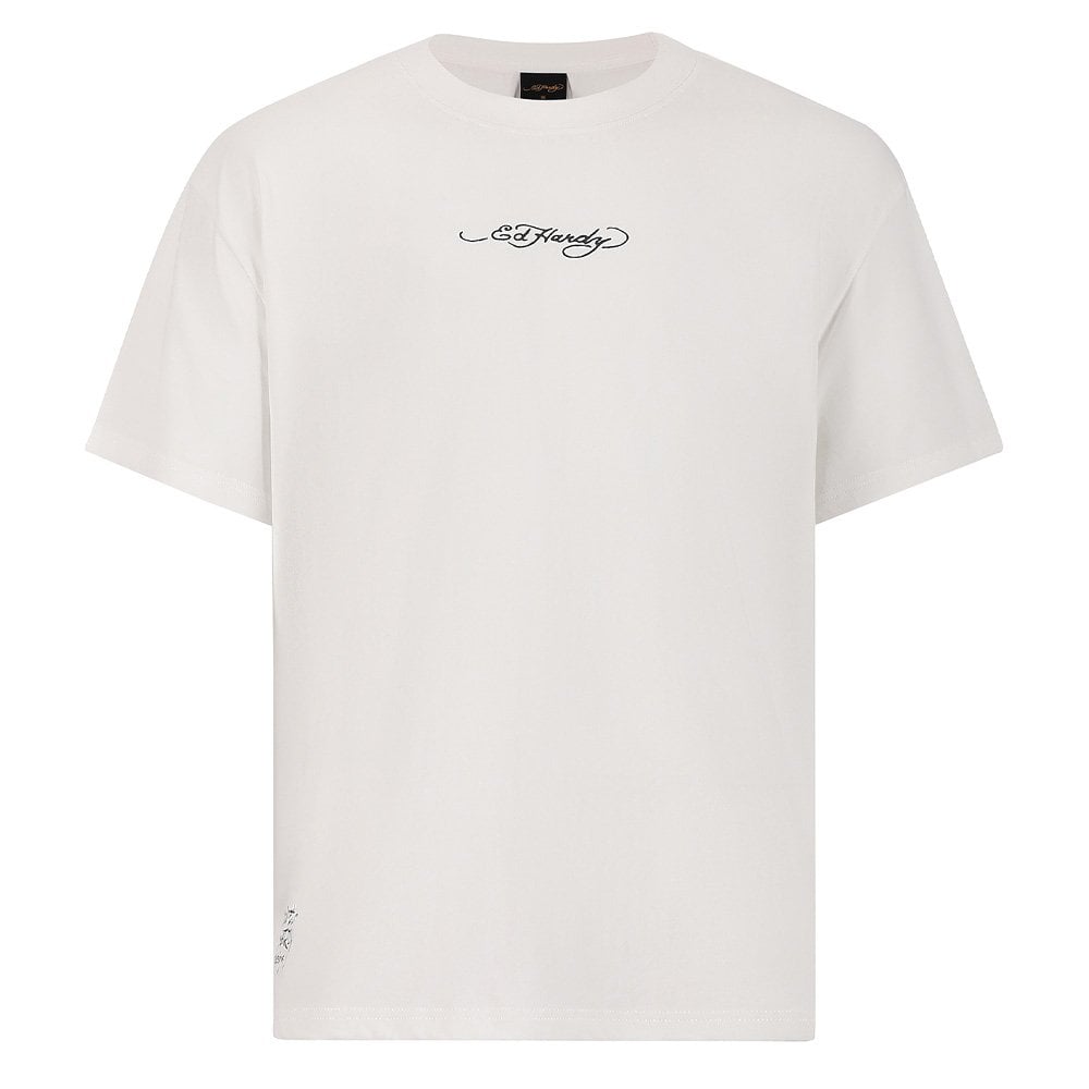 Don Wolf Eagle Panther Relaxed T-Shirt - White