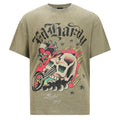Skull Out Of Hell Relaxed T-Shirt - Khaki