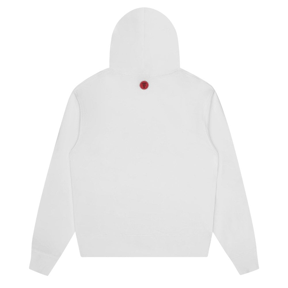 Small Running Dog Hoodie - White