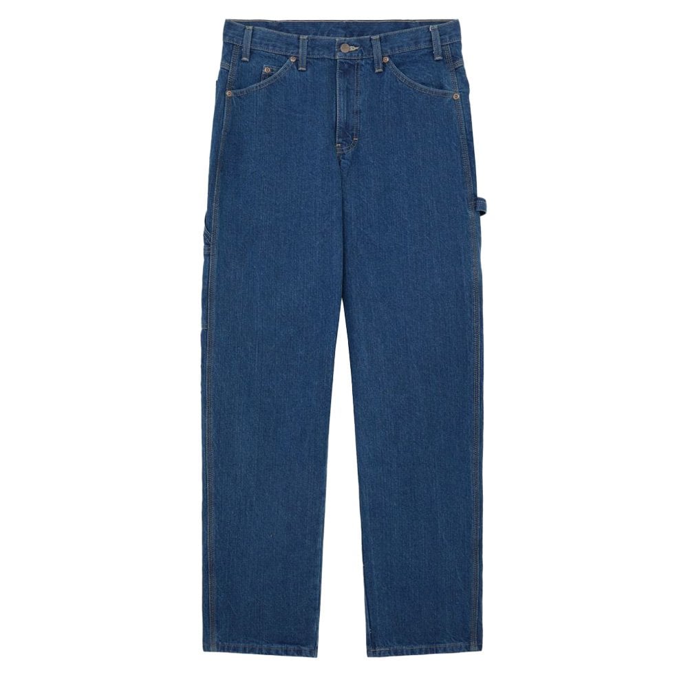 Denim Relaxed Utility Jeans - Indigo Blue